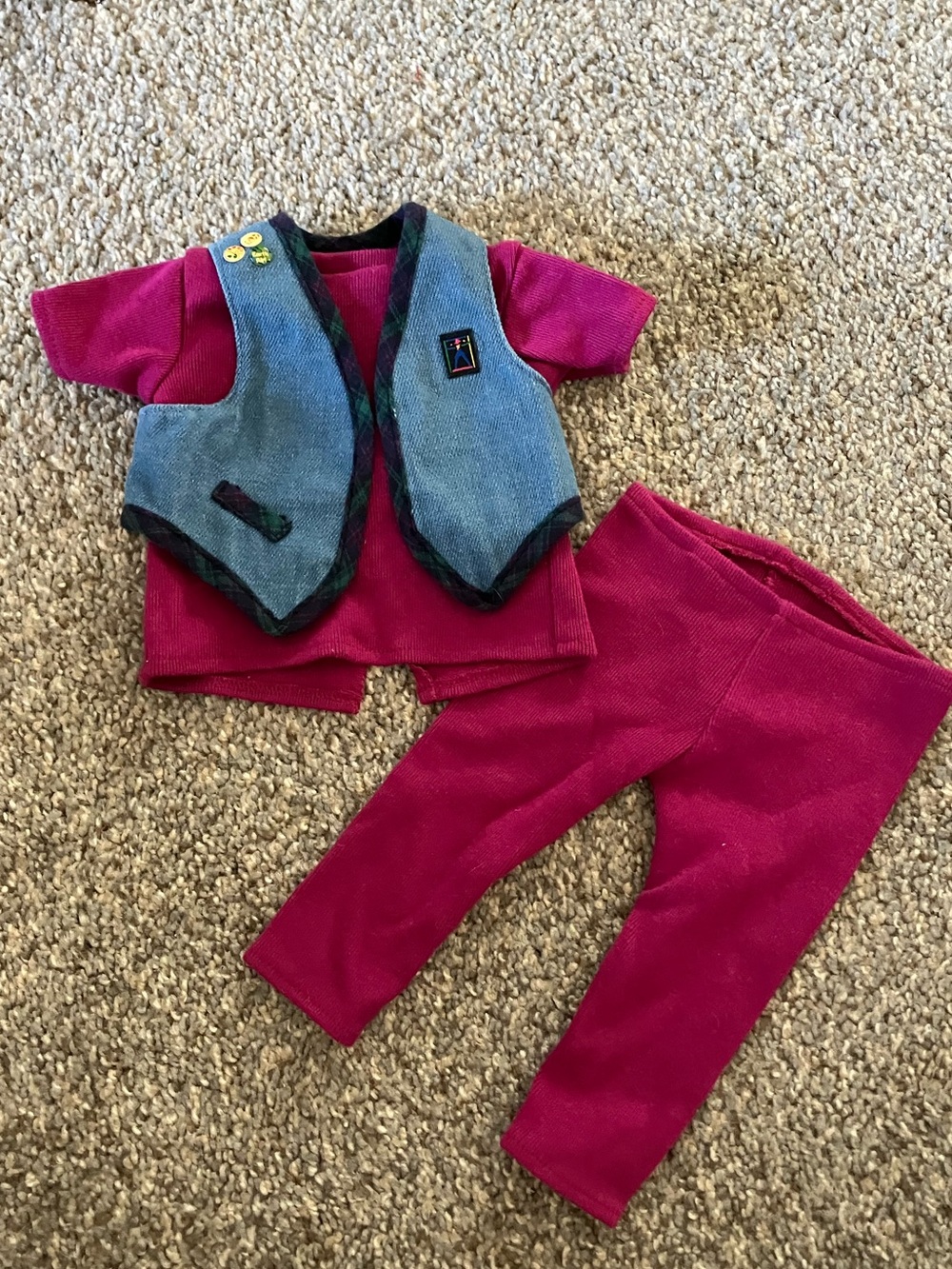 Pleasant Company American Girl of Today Mix & Match 1st Meet Vest Top Leggings